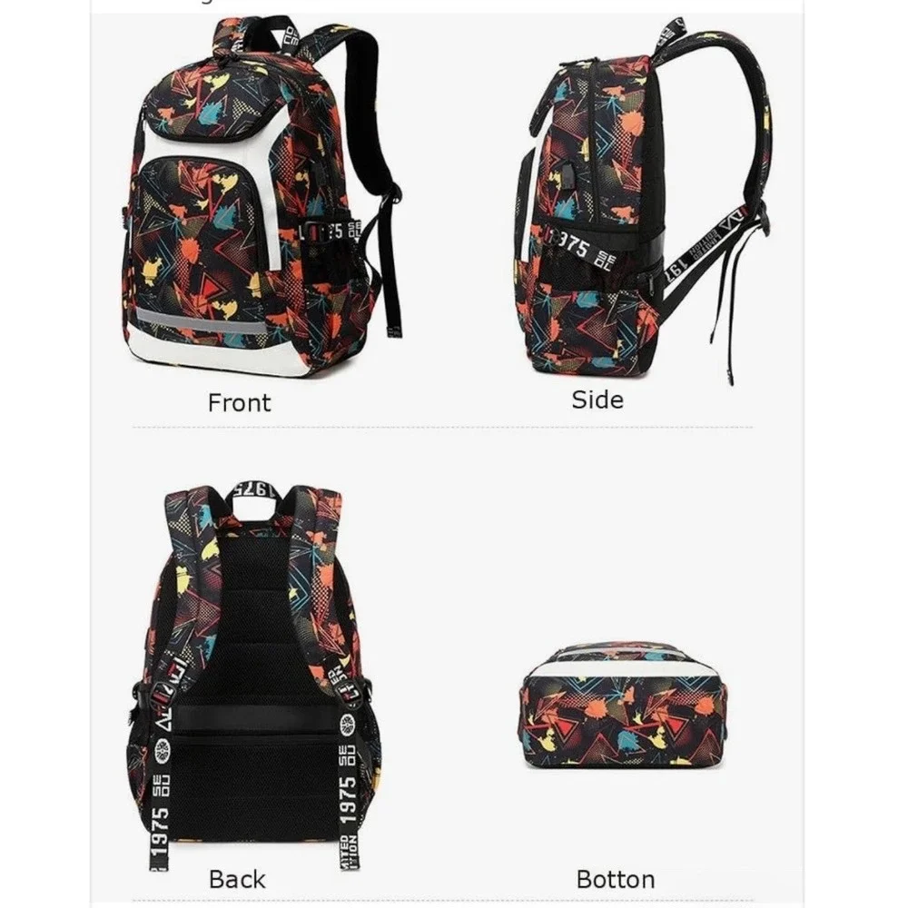 American Football Player Fans Backpack Travel Laptop Reflective School Sports